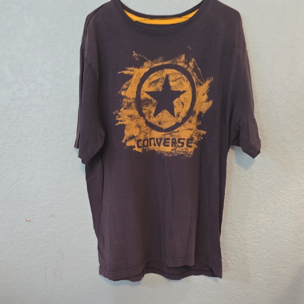 Converse Blue Tee with Yellow Star Design